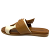 ou'll be destined for comfort in these moulded sole thongs. A soft leather upper in tan will have you happily slipping into these every day.