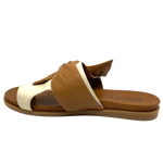 ou'll be destined for comfort in these moulded sole thongs. A soft leather upper in tan will have you happily slipping into these every day.