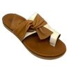 ou'll be destined for comfort in these moulded sole thongs. A soft leather upper in tan will have you happily slipping into these every day.