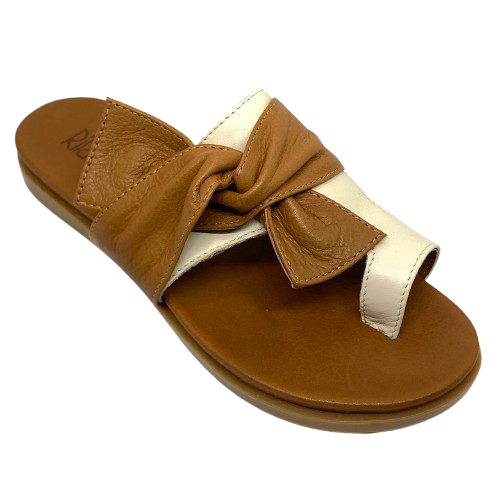 ou'll be destined for comfort in these moulded sole thongs. A soft leather upper in tan will have you happily slipping into these every day.