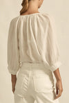 easy yet considered, the tranquil top is a relaxed staple designed for daily wear.

100% ramie
gathered neckline with delicate shell buttons
off-the-body fit offers versatility and ease
raglan sleeve with elastic cuff for styling flexibility
ideal for casual layering and warm weather