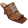 Leather and mesh heel slides, Willow Toffee by Mollini