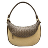 35 x 22 x 2cm
Main Bag: Raffia with Cotton Lining
Mini Crescent Moon: 100% Leather (Cowhide) with Cotton Lining