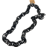 resin chain necklace in black