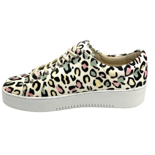 These are a fabulously fun little sneaker made from pony hide leather in a colourful leopard print! Made by Django & Juliette there's a zip for added convenience.