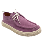 These little lace up moccasins are extremely light weight and oh so soft being made from suede leather. A great alternative to a sneaker. Available in fun colours of mustard and purple.