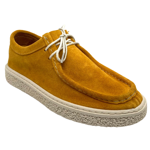 These little lace up moccasins are extremely light weight and oh so soft being made from suede leather. A great alternative to a sneaker. Available in fun colours of mustard and purple.