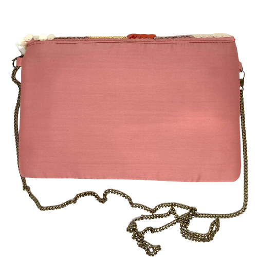 Multi bronze beaded clutch M Lady s